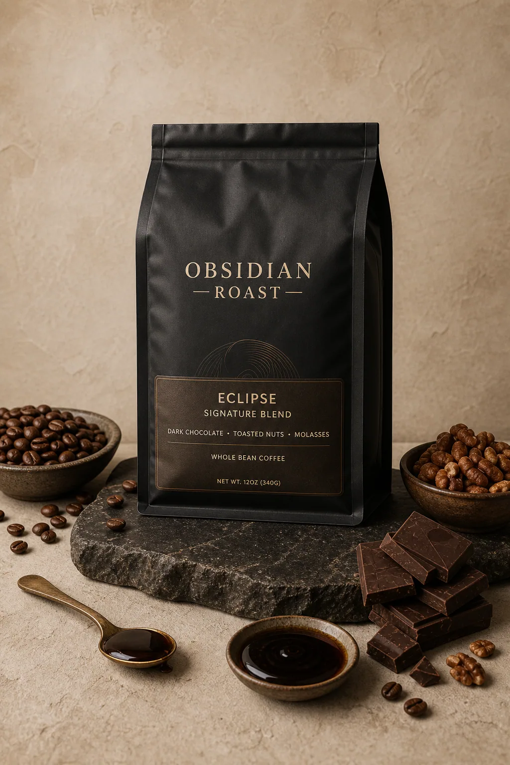 Obsidian Roast concept website